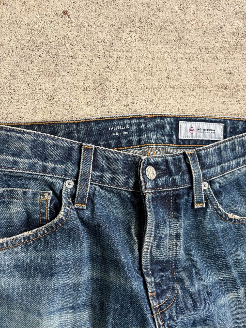 AG Adriano Goldschmied Tellis Selvedge Jeans Modern Slim 13 Years DML Mens 31x31 - Picture 4 of 7